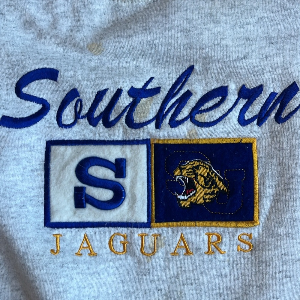 Vintage‎ Southern University Jaguars Sweatshirt X Large Made in USA